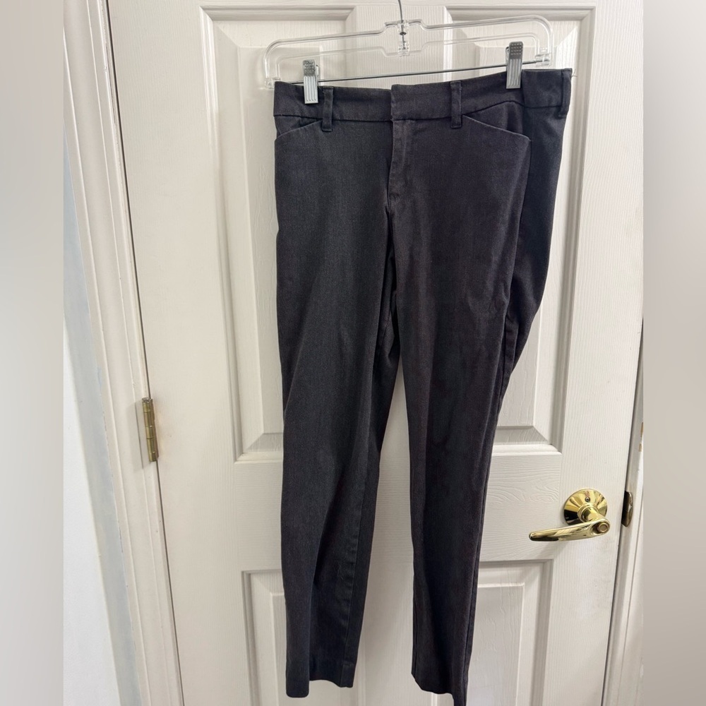 Old Navy Pixie Dark Gray Slim Fit Pants